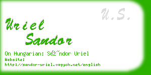 uriel sandor business card